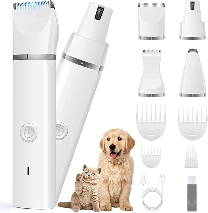 Dog Trimmer - 4-in-1 Complete Grooming Kit