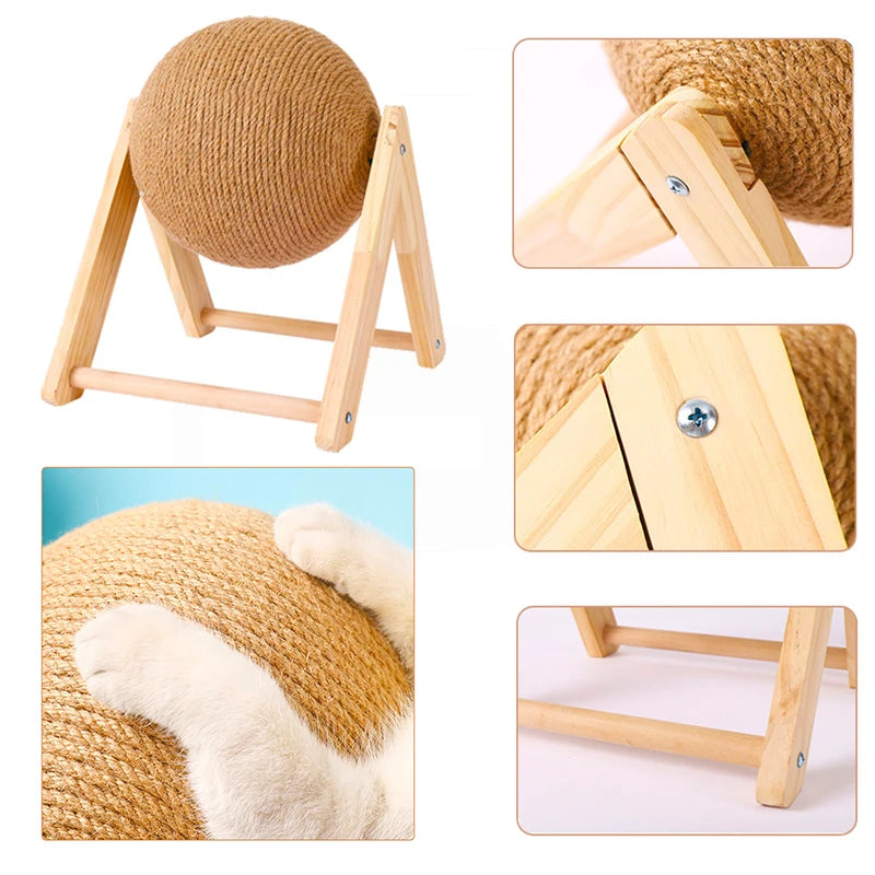 Premium Wooden Scratching Posts for Cats