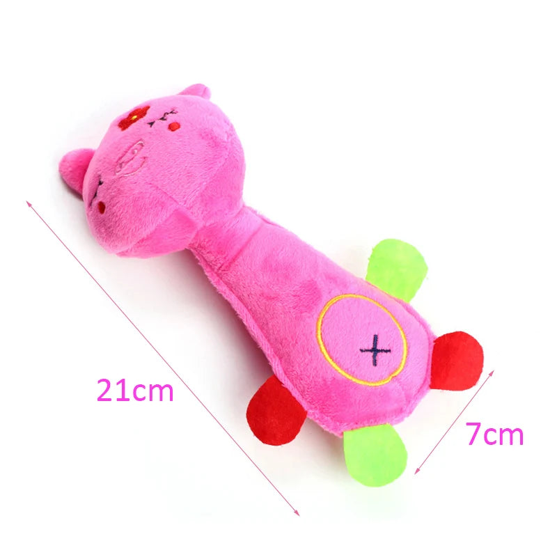 Small Dog Plush Toy with Squeaky by 4Happy Tail