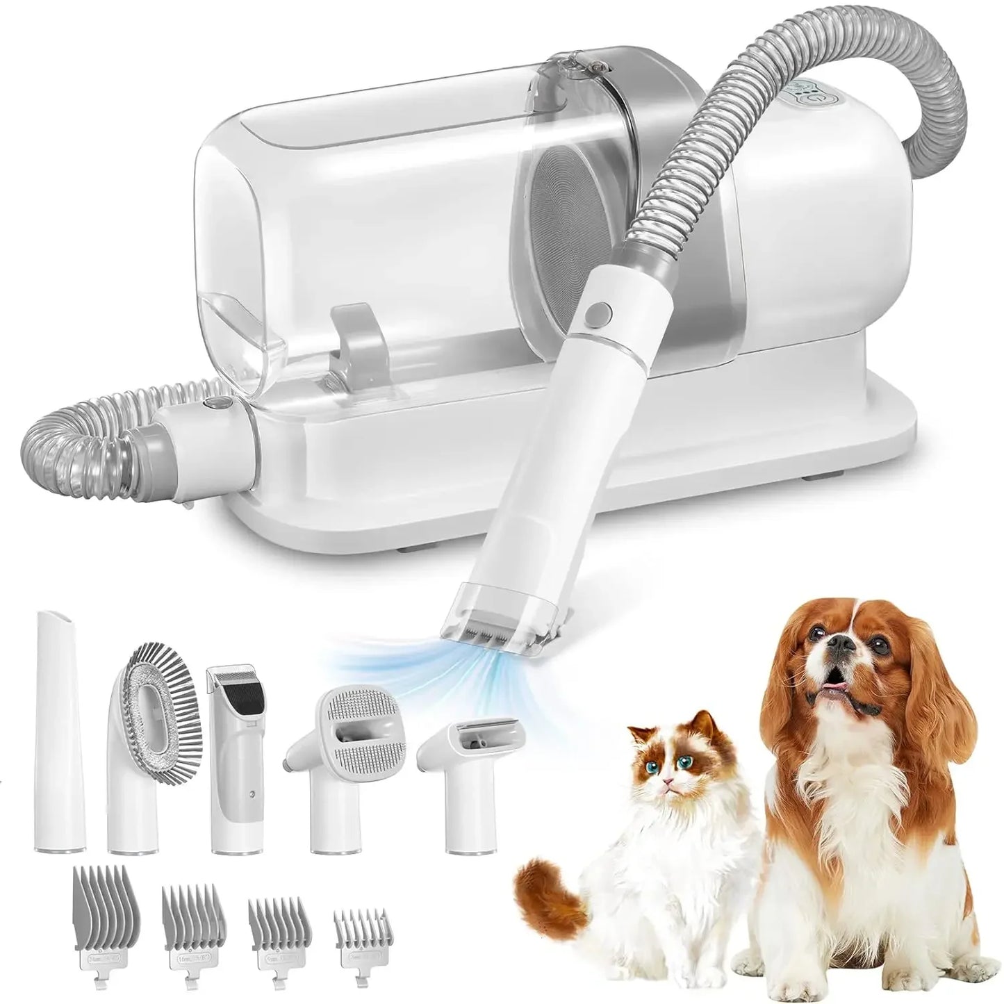 PawPerfect Groom Pro: No-Mess Pet Grooming Vacuum Kit