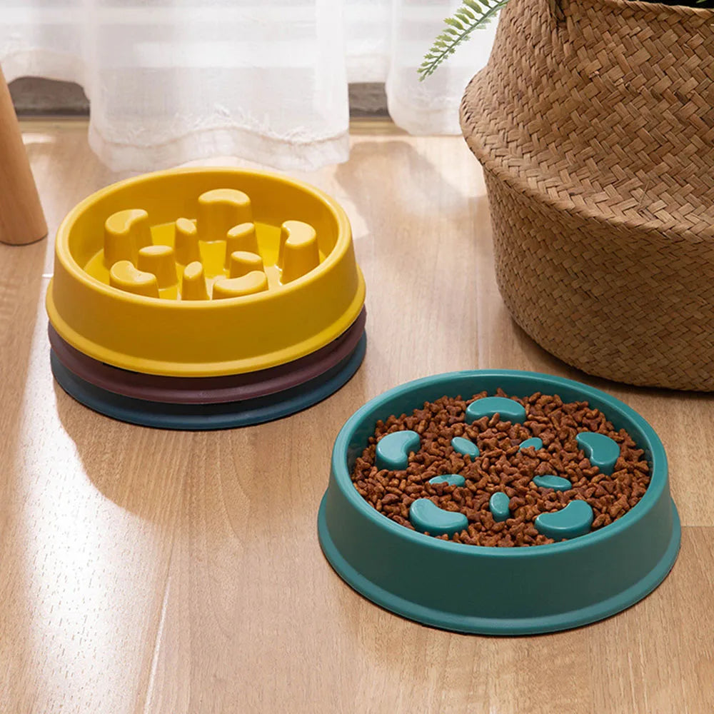 Slow eating Dog Food Bowl - Help Your Pets Eat Healthier