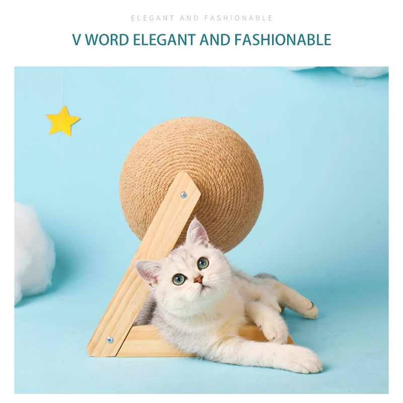 Premium Wooden Scratching Posts for Cats