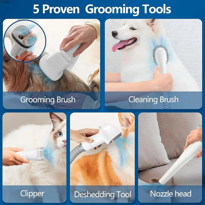 PawPerfect Groom Pro: No-Mess Pet Grooming Vacuum Kit