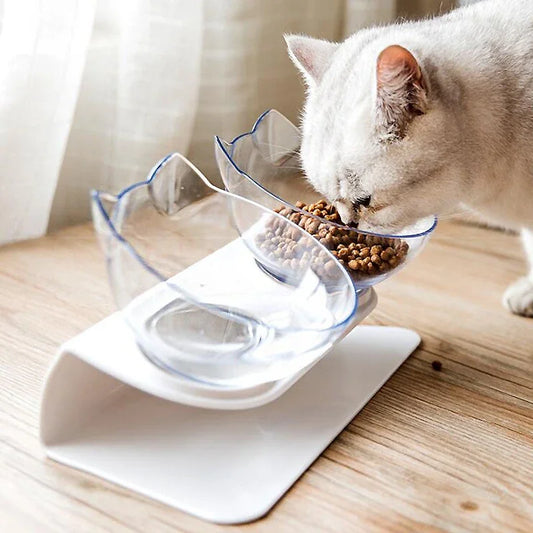 4Happy Tails Slanted Non- Slip Cat Bowl